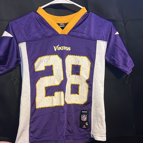 Reebok NFL Adrian Peterson Vikings jersey kids small - Picture 2 of 7